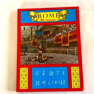 Vtg Roma 80 Fotocolor Photos Rome Italy Book